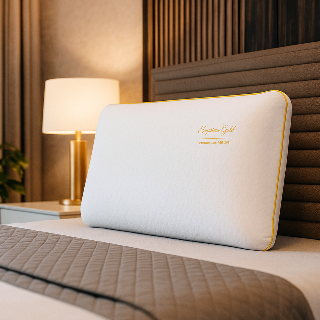 Oreiller mémoire de forme, soutien cervical, déhoussable - Collection Collector