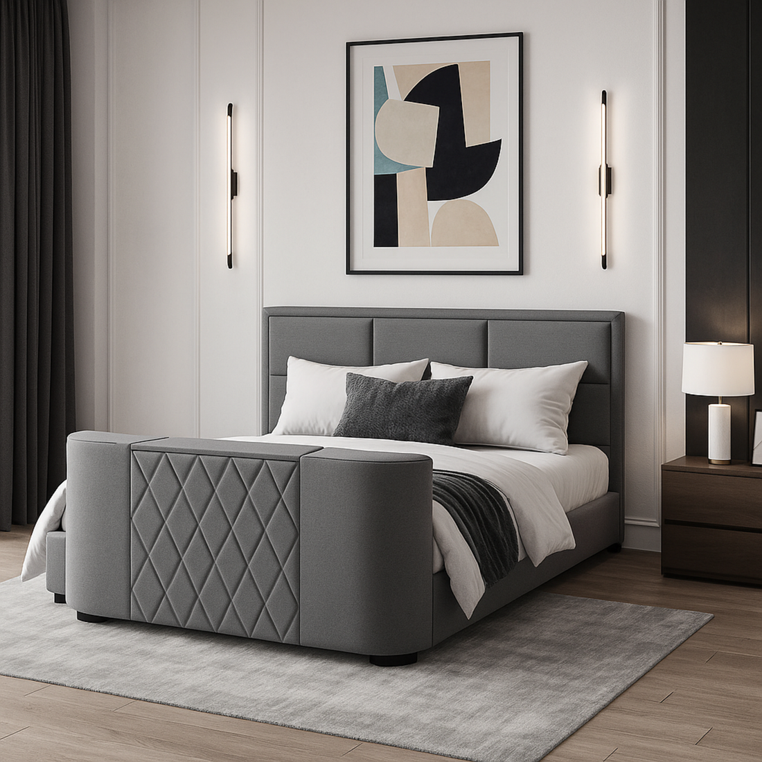 Palace TV-Bett: eingebauter TV-Schrank