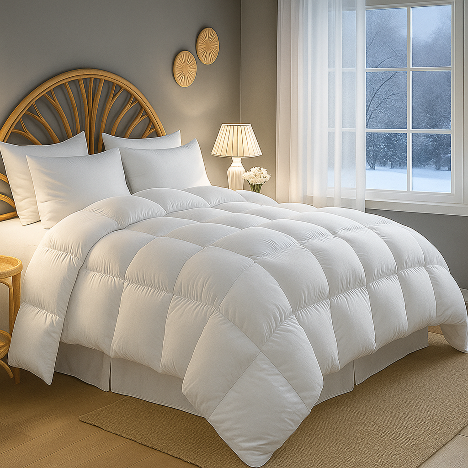 Luxus-Federbettdecke: 100 % Federn und Qualität 500 g/m²