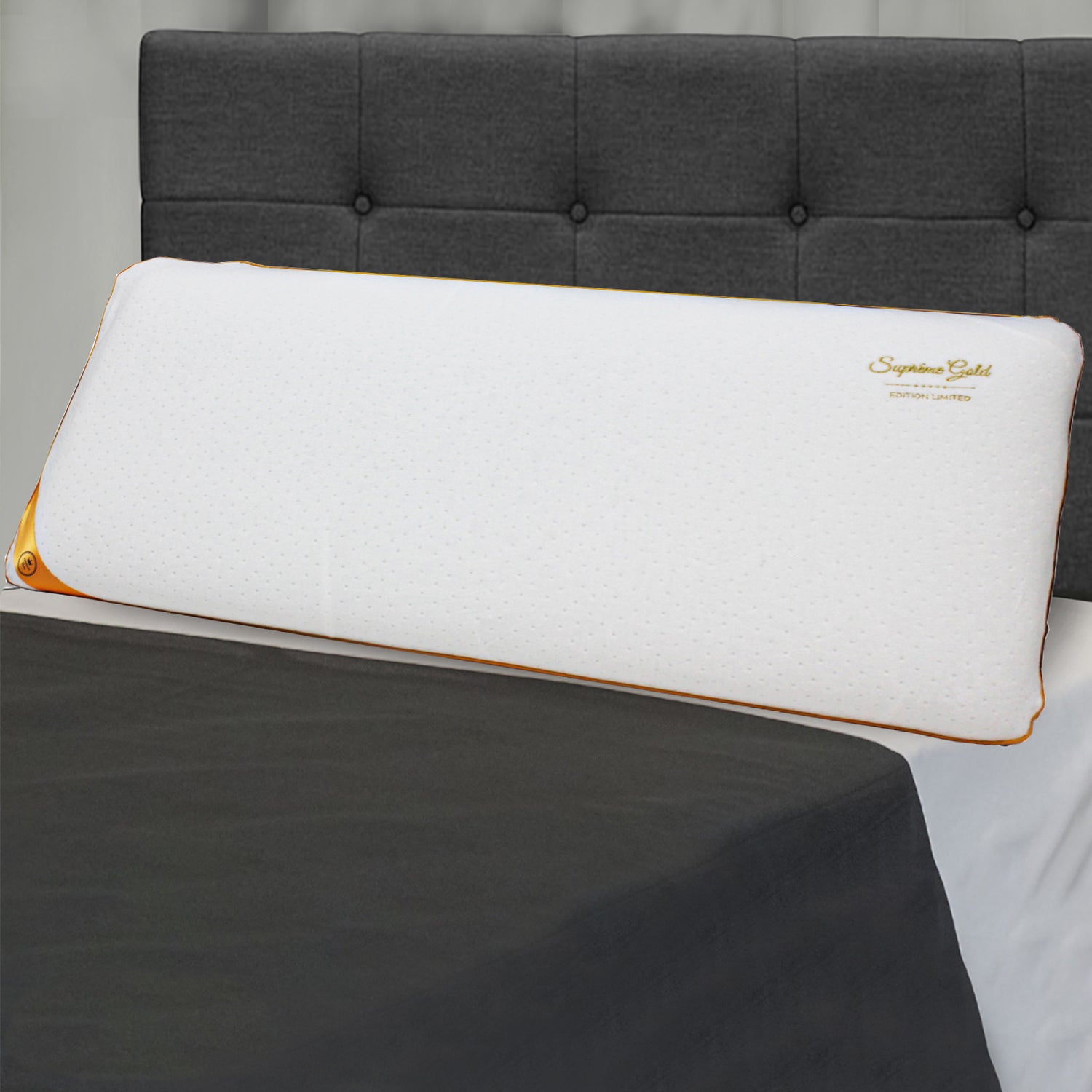 Goldpolster: Mikroperforierter Memory-Schaumstoff - Abnehmbarer Bezug