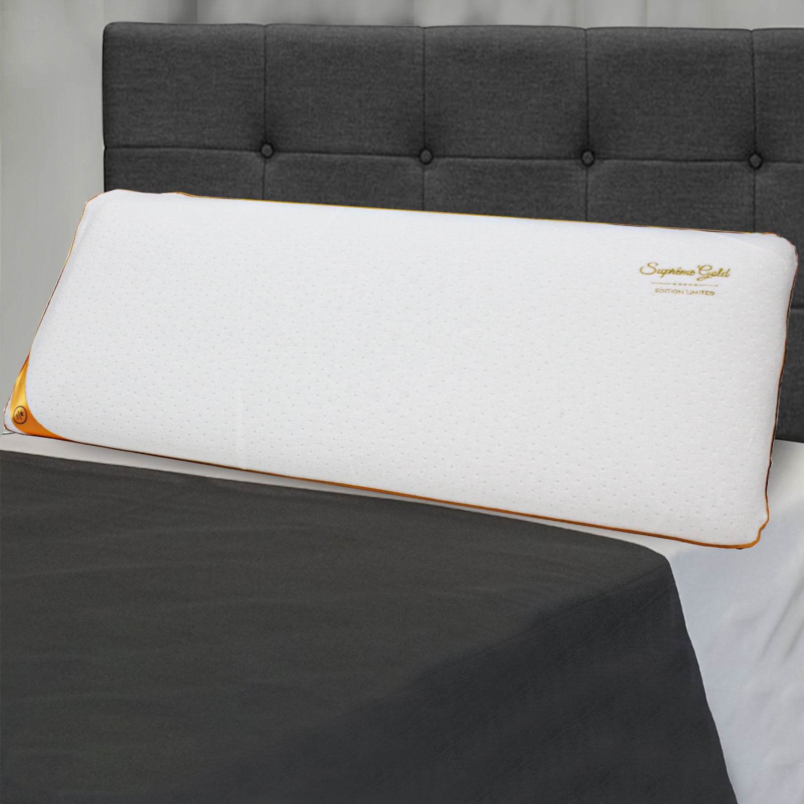 Goldpolster: Mikroperforierter Memory-Schaumstoff - Abnehmbarer Bezug