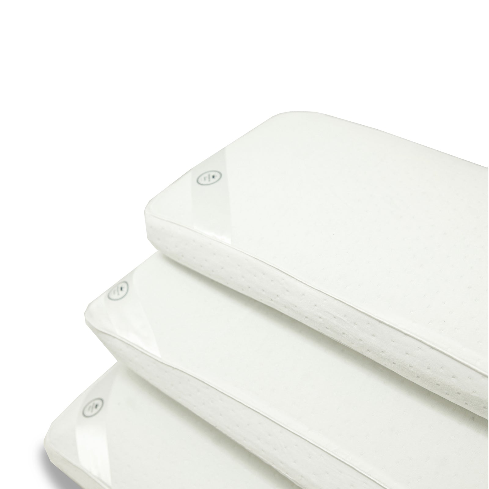 Memory foam pillow, micro-perforated, removable cover - Fantasia White Collection