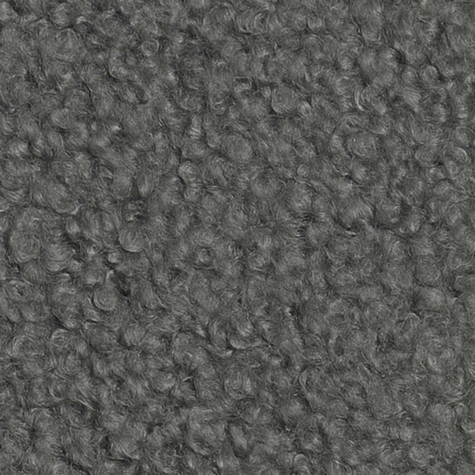 Housse structure lit fixe bouclette grise