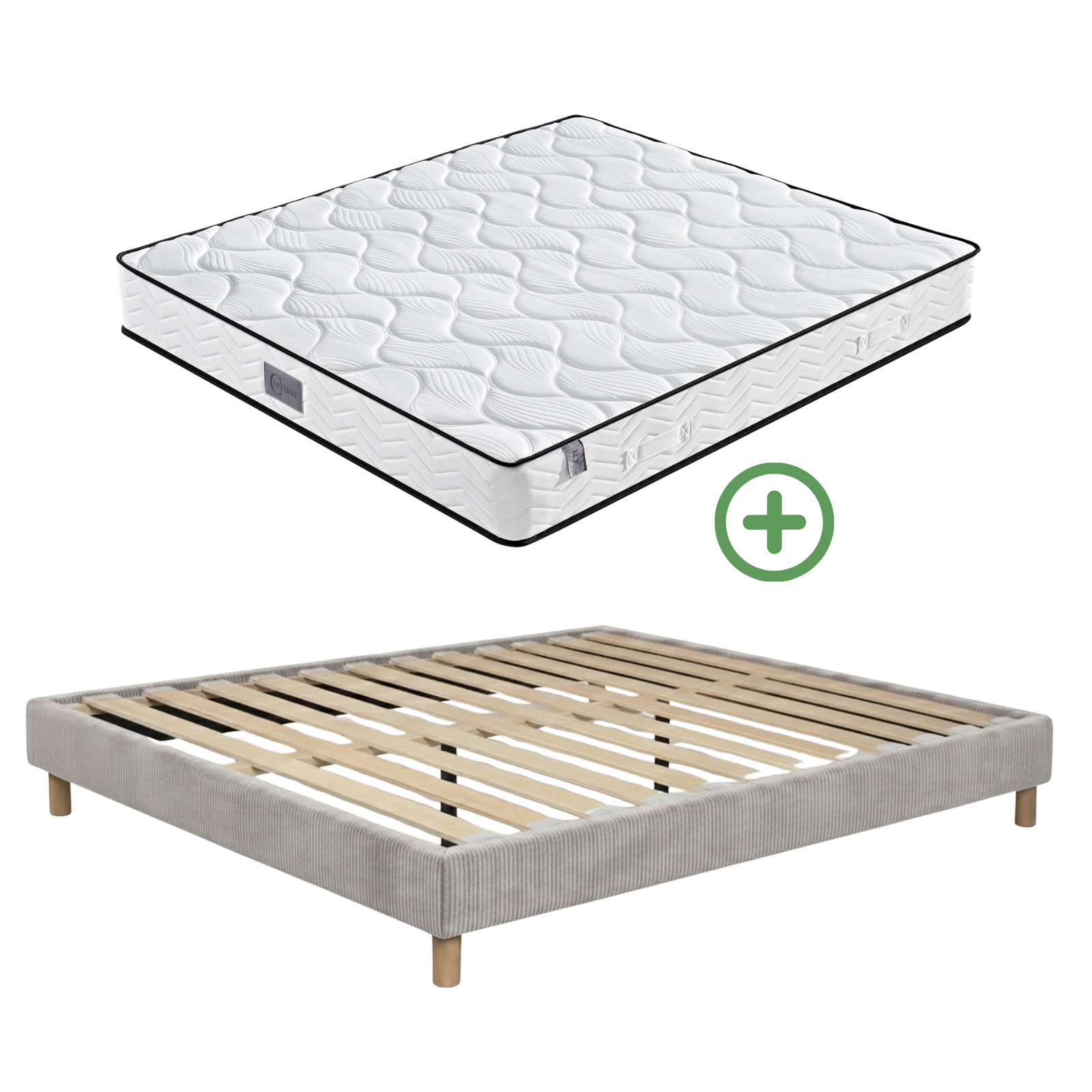 Back-to-School Pack: Bed base + Mattress + Duvet + Pillow