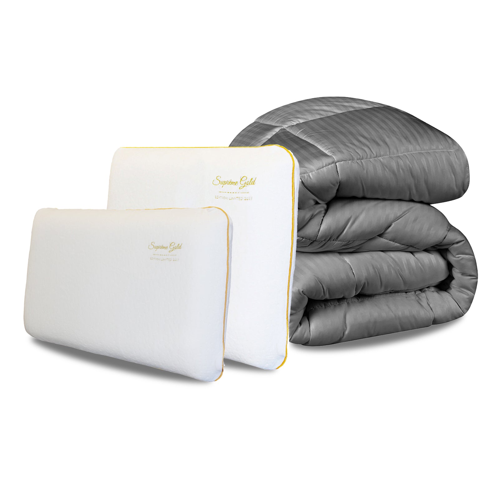 Pack Promo Emeraude : Couette & Oreillers 40x70 cm et 60x60 cm