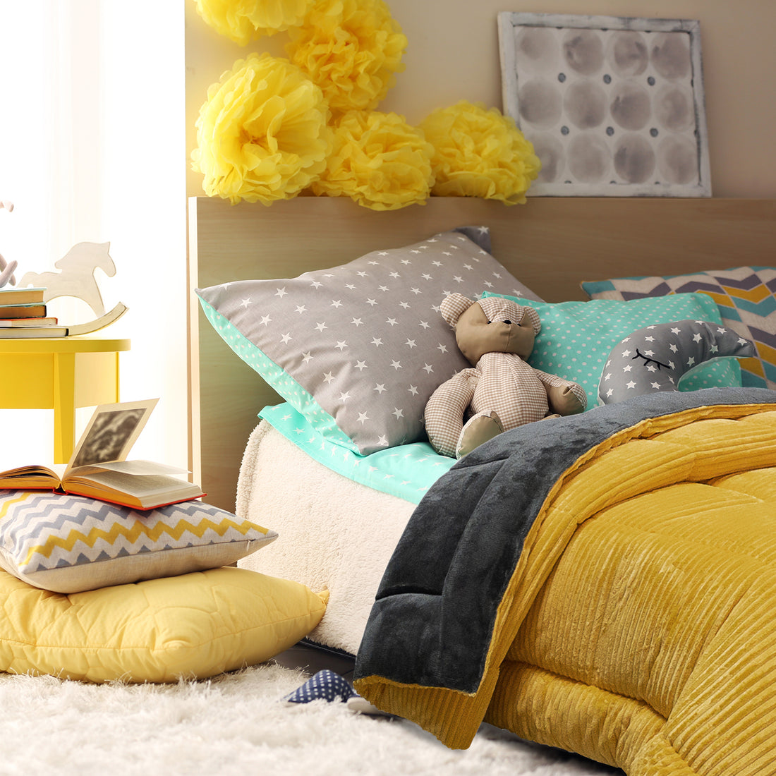 Couette enfant 4 saisons Kuzco : douce et réversible