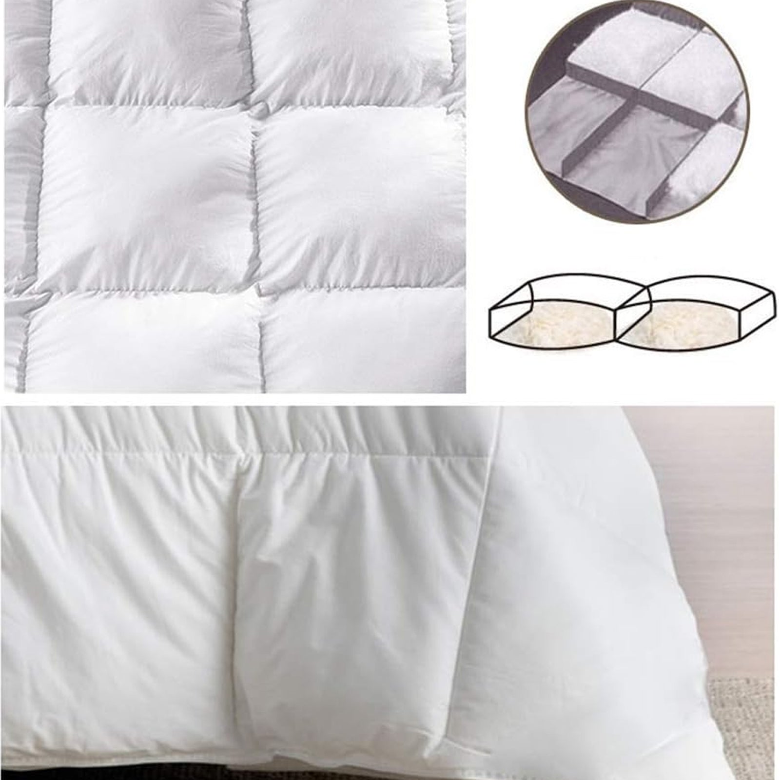Pack Plume : Surmatelas + Couette + Oreiller