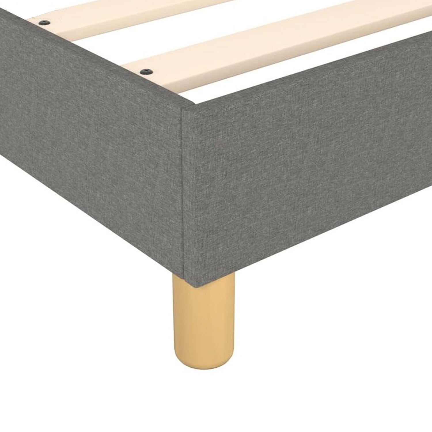 Sommier tissu, cadre de lit, pieds bois, maintien bassin - Collection Deco