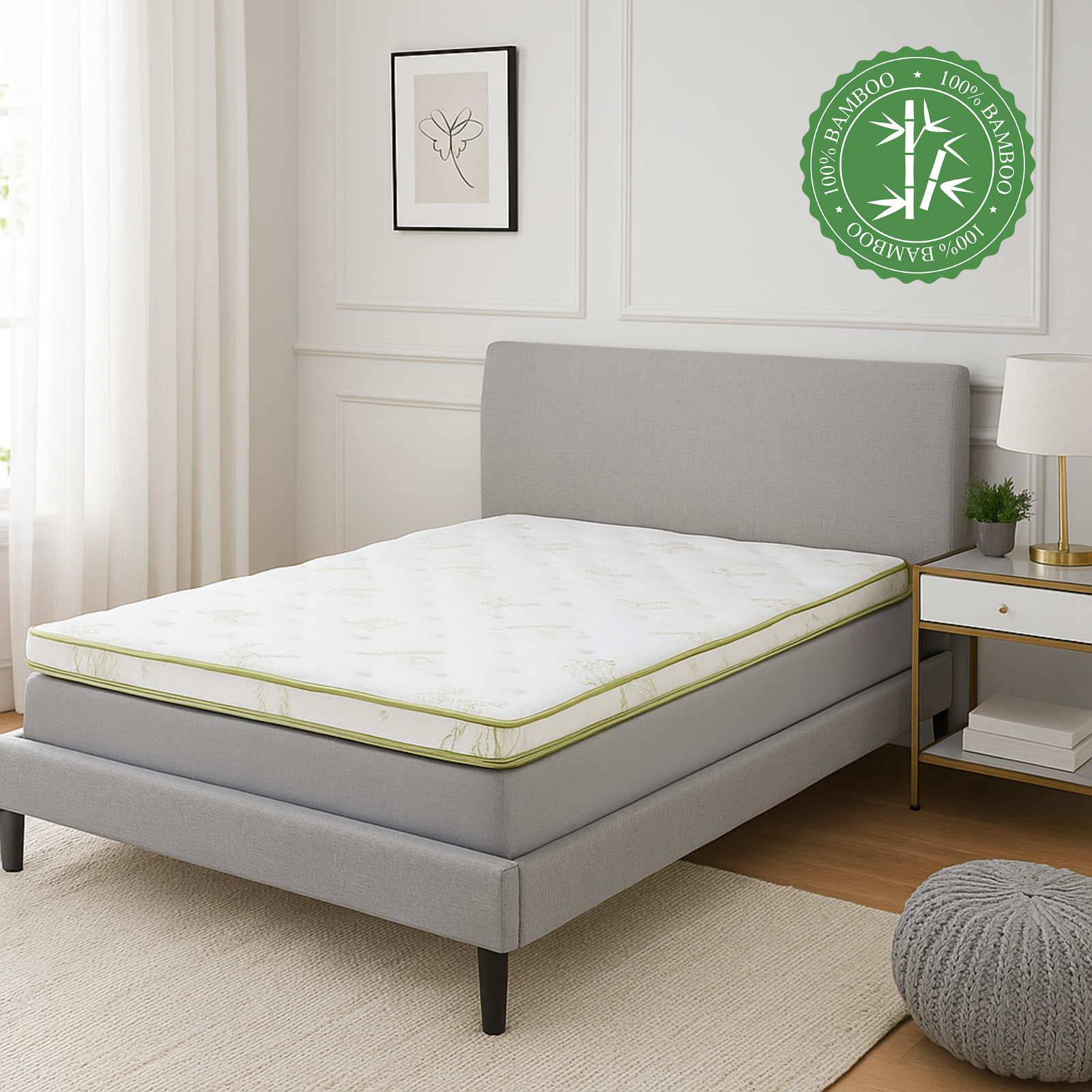 Surmatelas bambou mémoire de forme - Collection Bamboo ZEN