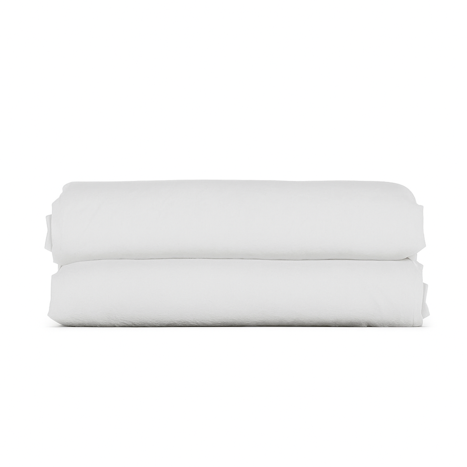 Drap housse unie, doux et respirant : Blanc
