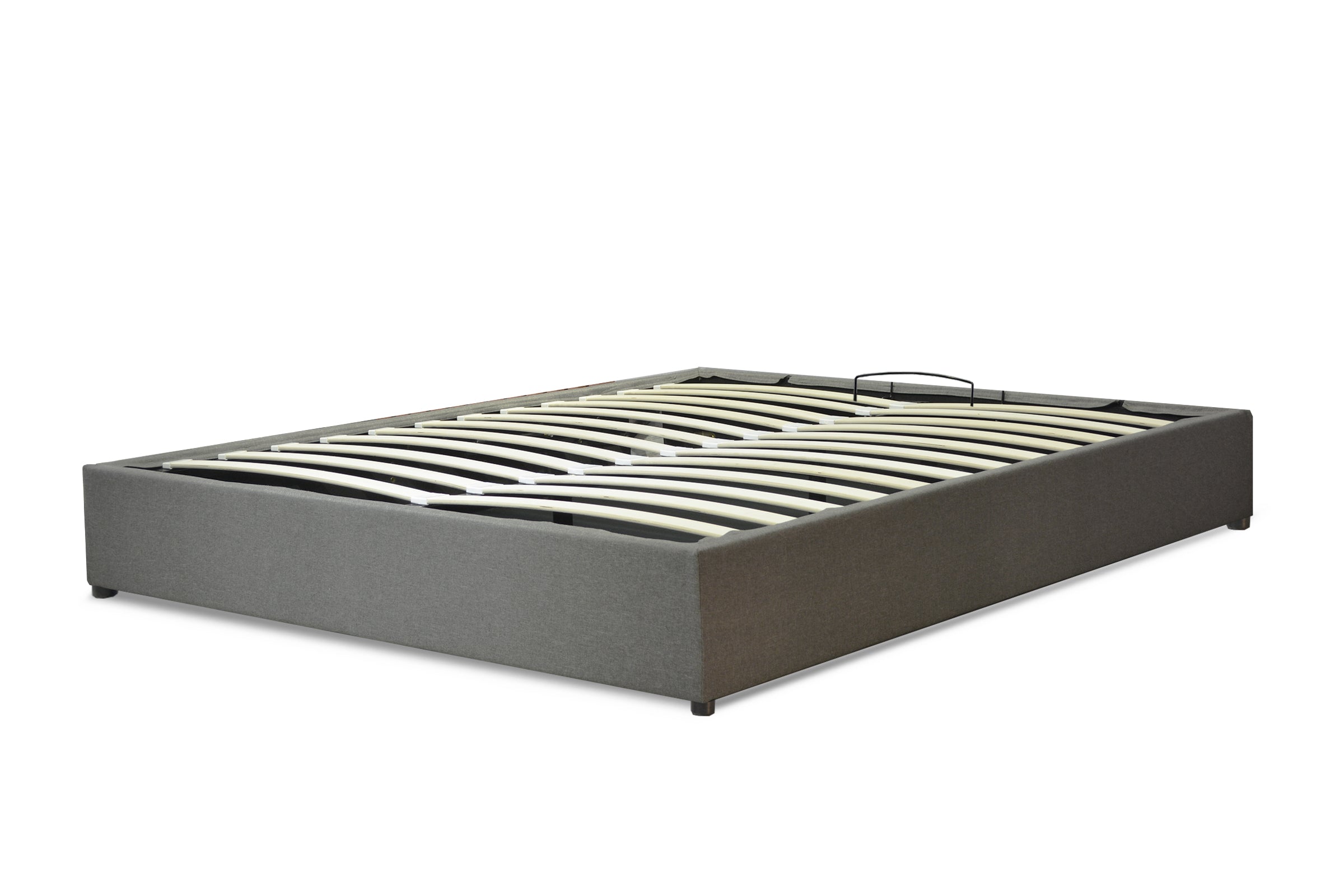 Fabric storage bed, flexible slats, large storage space - Vegas Collection
