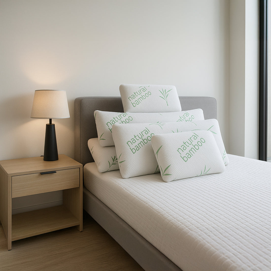 Fantasia Blue Kissen: Mikroperforierter Memory-Schaum - Abnehmbarer Bezug