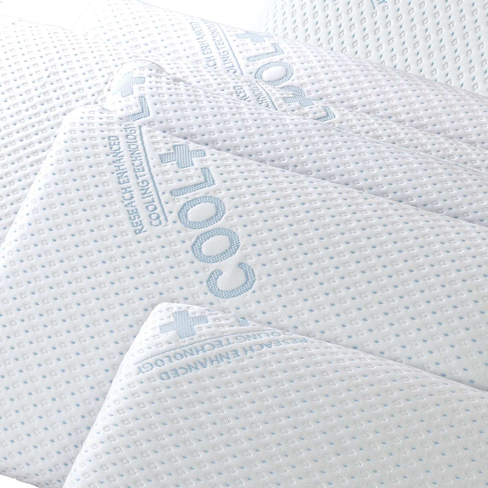 Oreiller mémoire de forme rafraichissant, micro-perforé - Collection Frais