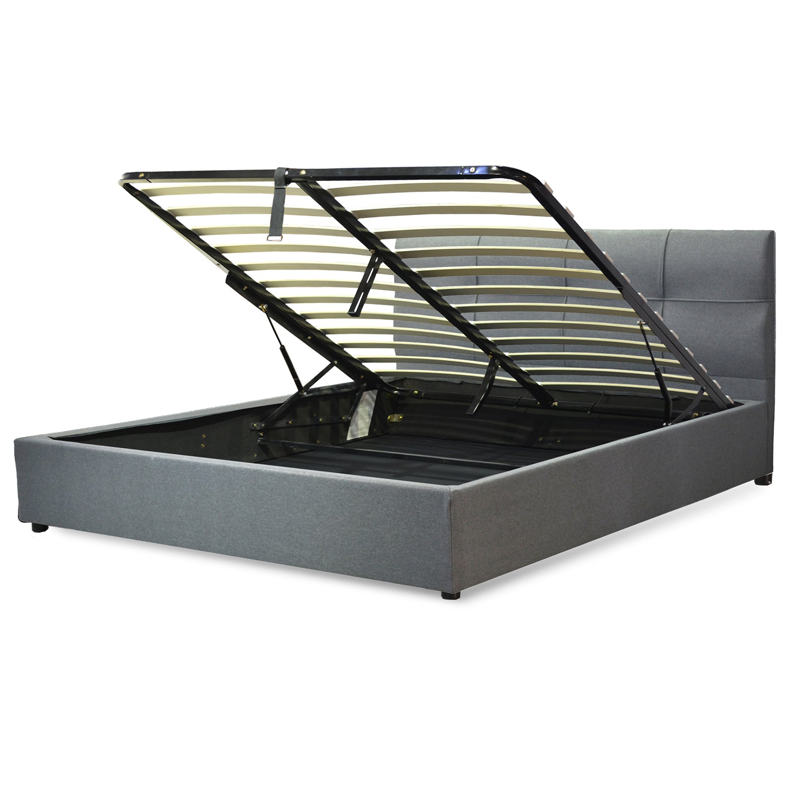 Innovatives VariLuxe-Bett mit Stauraum - Austauschbares Kopfteil: Kunstleder und großer Stauraum