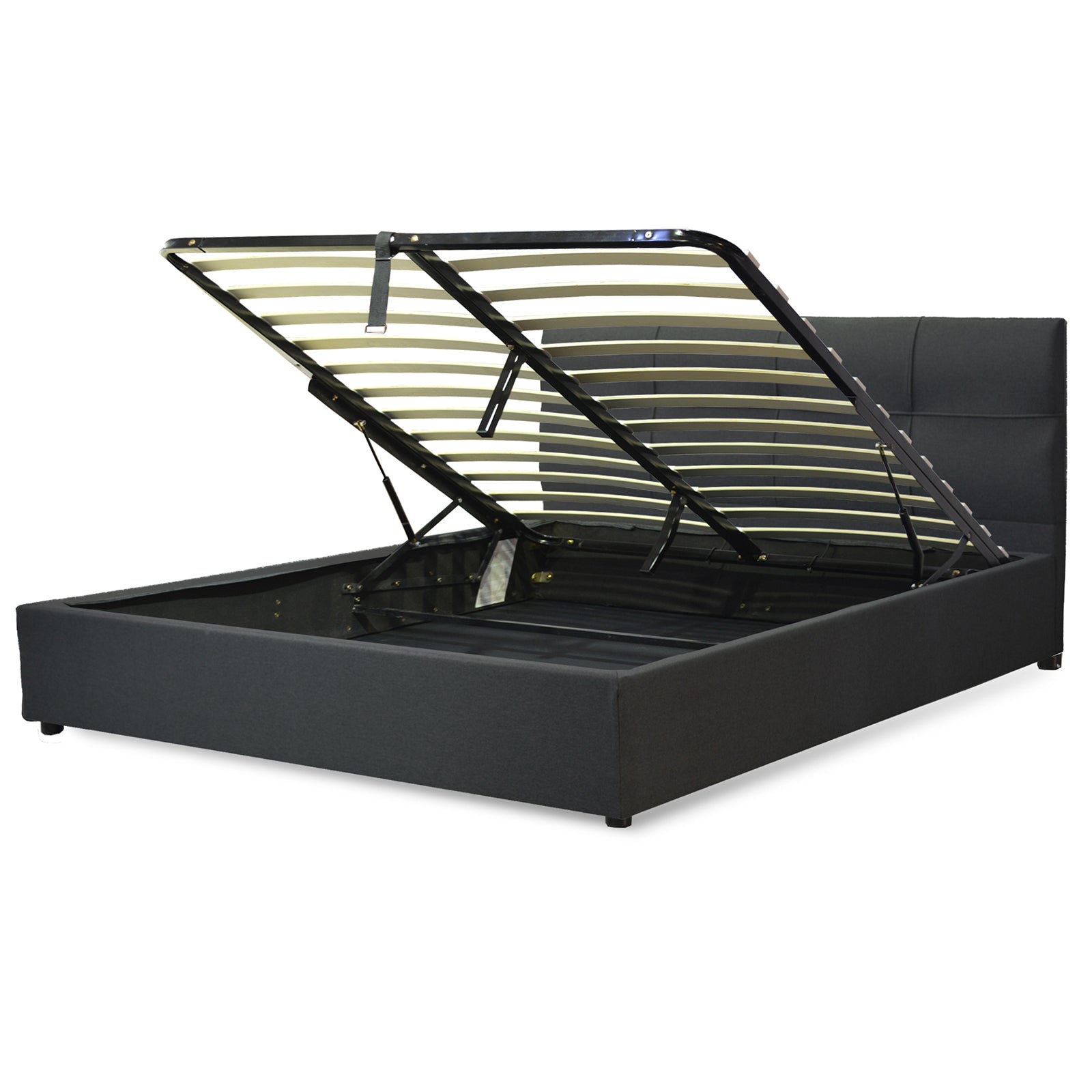 Innovatives VariLuxe-Bett mit Stauraum - Austauschbares Kopfteil: Kunstleder und großer Stauraum