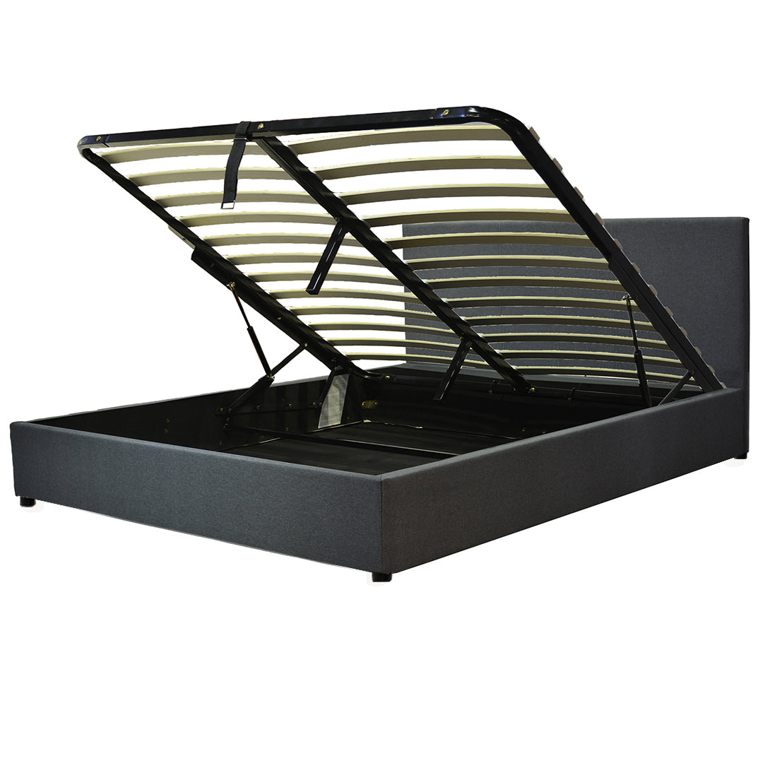 Innovatives VariLuxe-Bett mit Stauraum - Austauschbares Kopfteil: Kunstleder und großer Stauraum