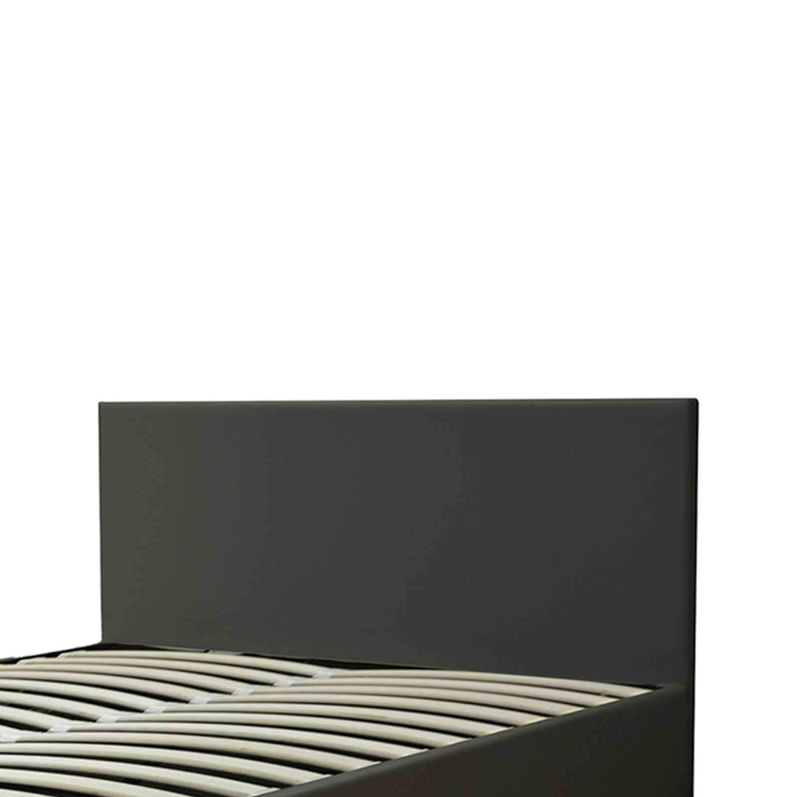 Lit coffre VariLuxe innovant - Tête de lit interchangeable : Simili cuir et grand coffre