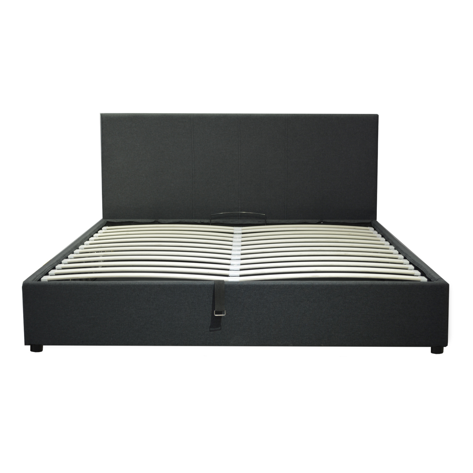 Fabric storage bed with headboard and large storage space - Versailles Collection