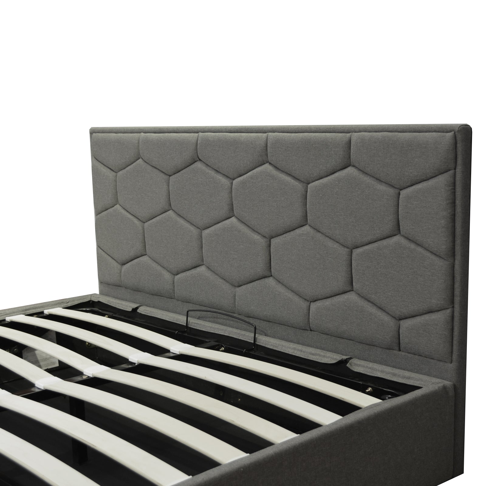 Innovatives VariLuxe-Bett mit Stauraum - Austauschbares Kopfteil: Kunstleder und großer Stauraum