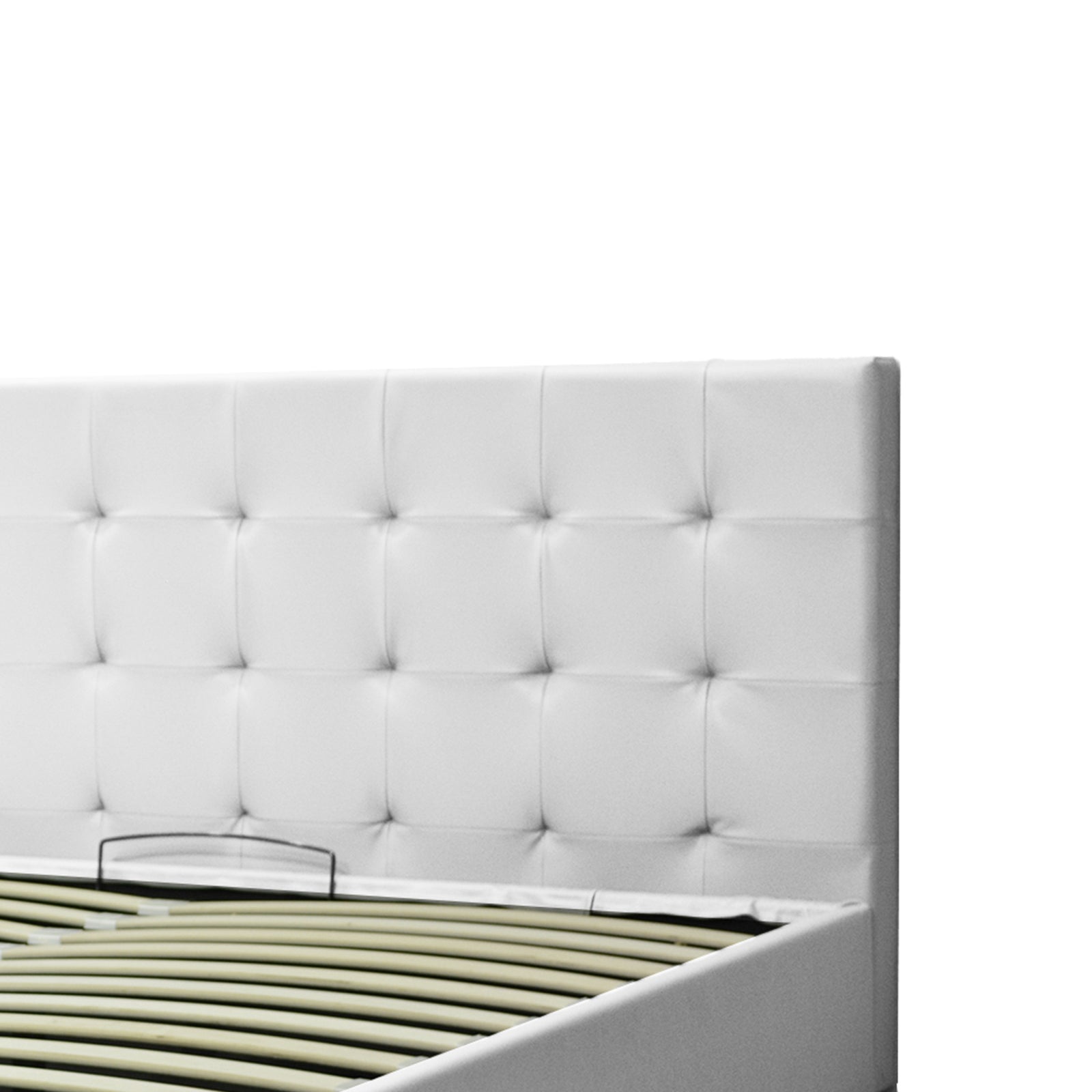 Lit coffre VariLuxe innovant - Tête de lit interchangeable : Simili cuir et grand coffre
