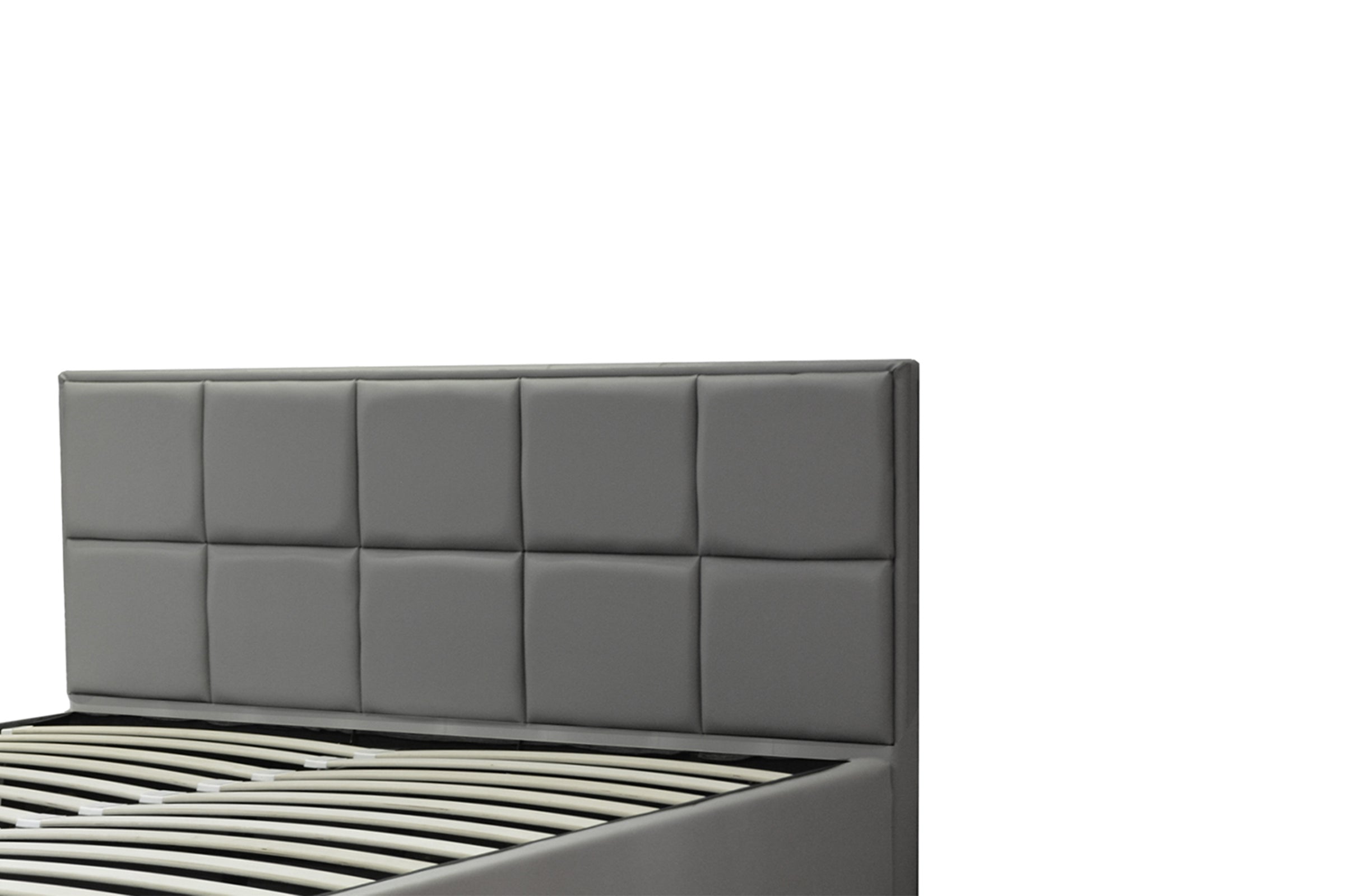 Innovatives VariLuxe-Bett mit Stauraum - Austauschbares Kopfteil: Kunstleder und großer Stauraum