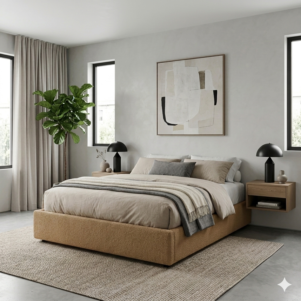 Loop pile storage bed, flexible slats, large storage space - Vegas Collection