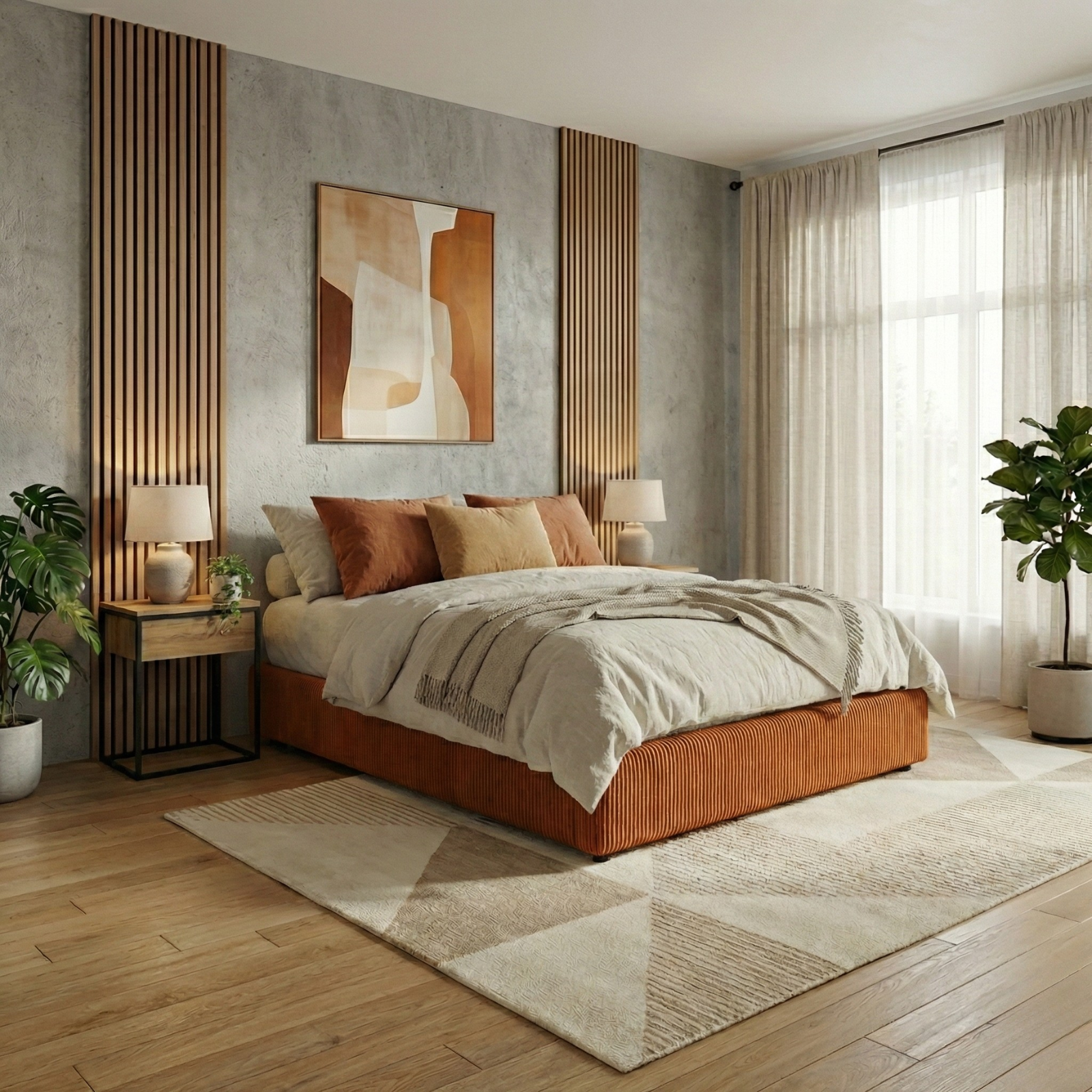 Electric storage bed in corduroy, remote control, flexible base - Futura Collection