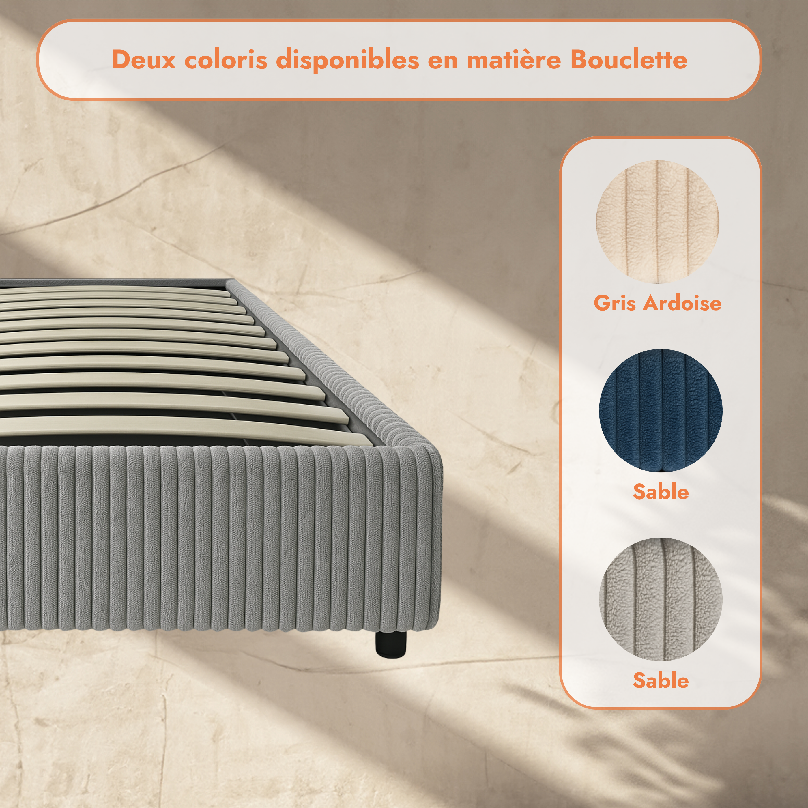 Futura originelles Stauraumbett mit Hubbett, schicker Stoffbezug in Sand: automatisches Öffnen per Fernbedienung und flexibler Lattenrost aus Holz