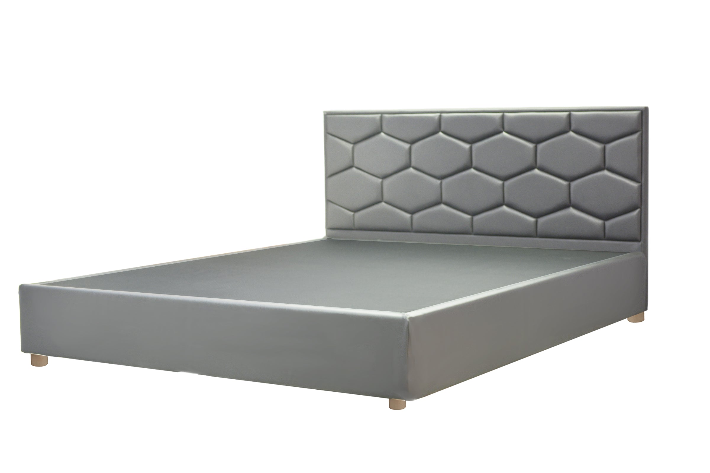 Innovatives VariLuxe-Bett - Austauschbares Kopfteil: Stoff- und Holzlattenrost