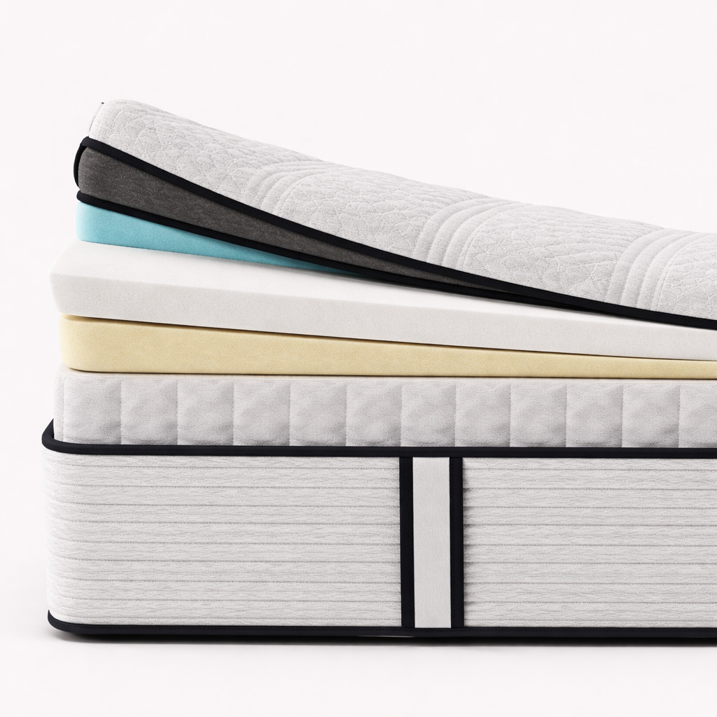 Matelas latex, ressorts, mémoire de forme, effet antidouleur articulaire - Collection Grand View