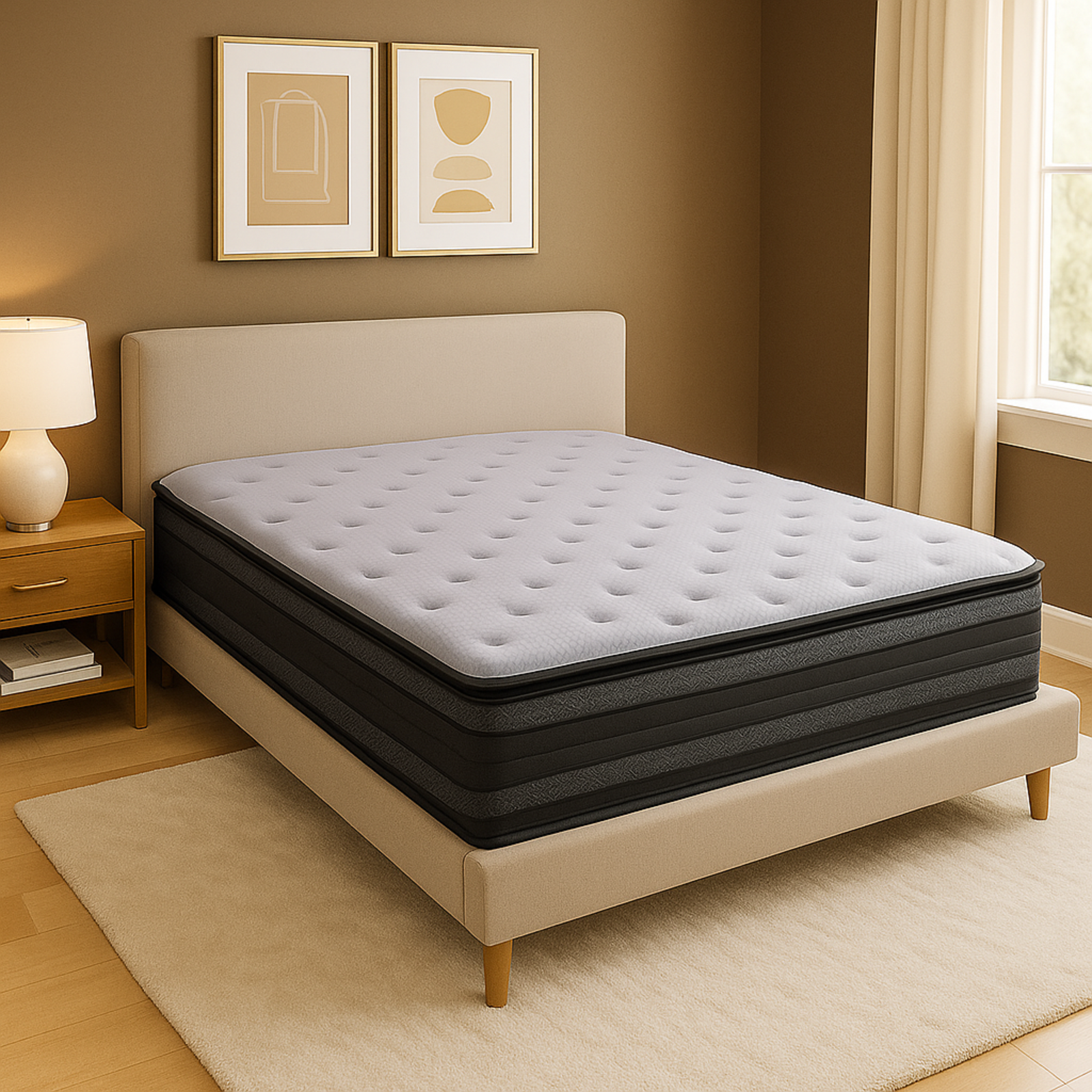 Matelas nuage : Double surmatelas et ressorts ensachés