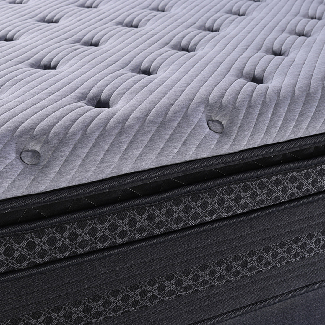 Matelas ressorts ensachés avec double surmatelas mémoire de forme - Collection Nuage