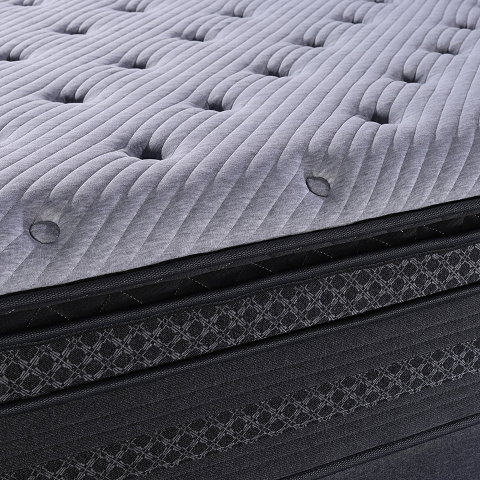 Matelas ressorts ensachés avec double surmatelas mémoire de forme - Collection Nuage