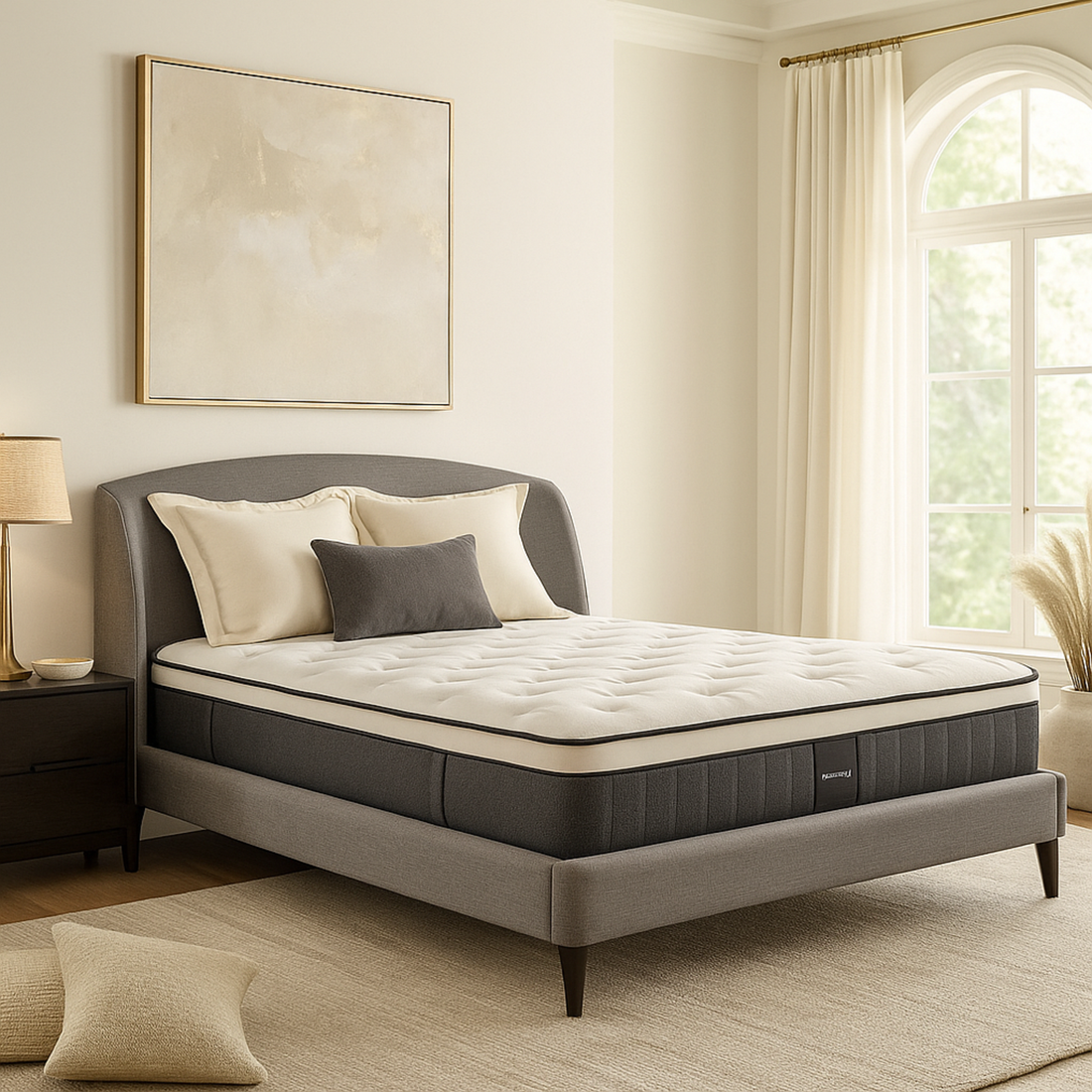 Matelas mémoire de forme et ressorts ensachés 3 zones - Collection Black Diamond