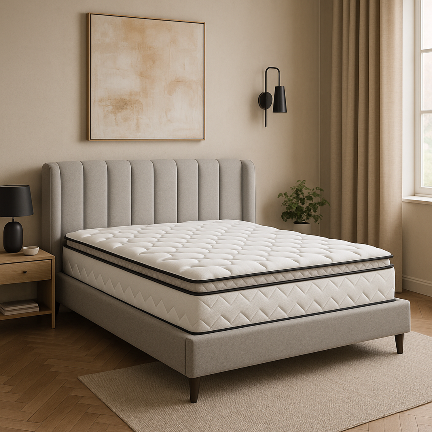 Matelas mémoire de forme, surmatelas intégré - Collection César