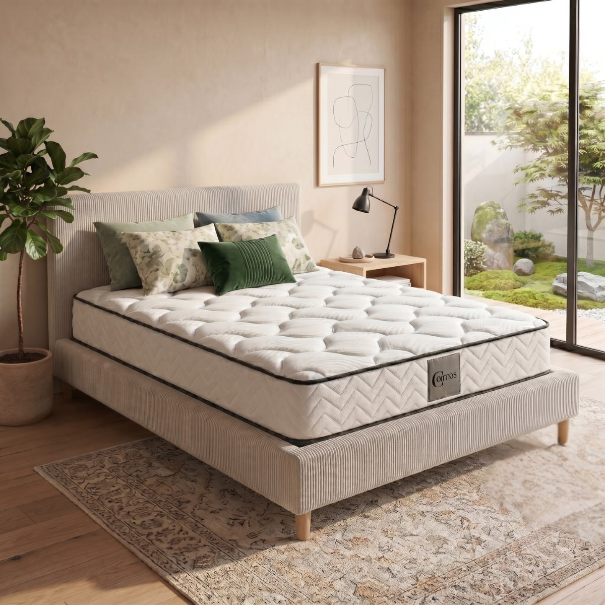 Matelas ressorts ensachés, mémoire de forme - Collection Cosmos