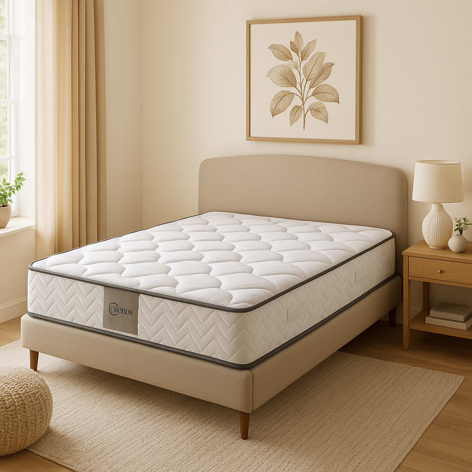 Matelas ressorts ensachés, mémoire de forme - Collection Cosmos