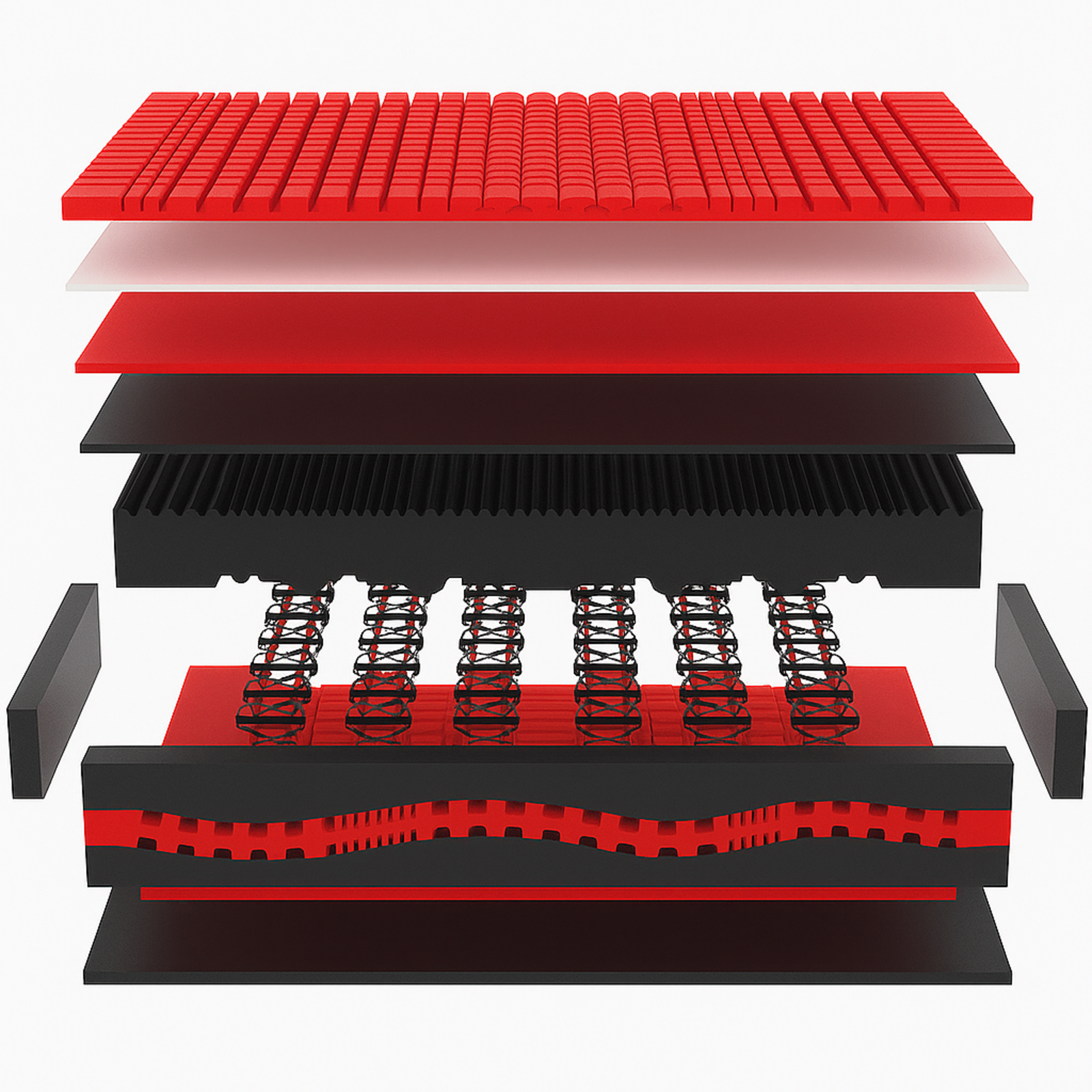 Matelas mémoire de forme et ressorts carbone - Collection AIR FOAM®