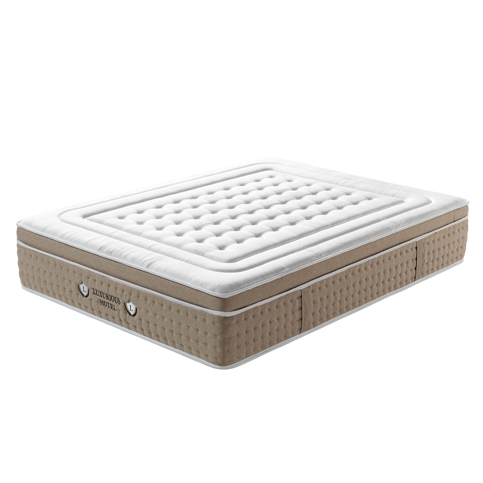 Premium 33cm mattress with integrated topper, hybrid design - Ibiza Collection