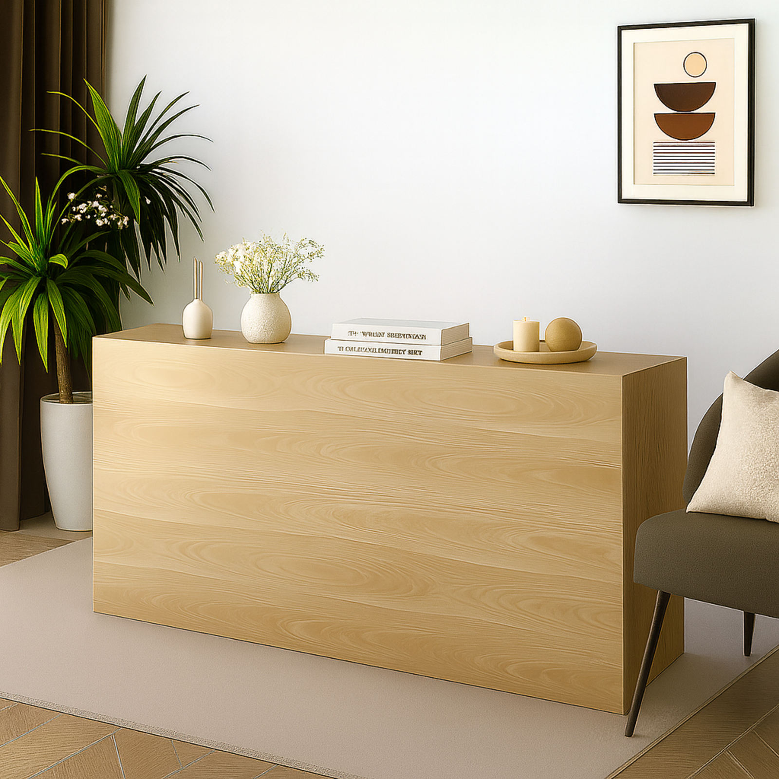 Console TV design : meuble TV motorisé avec télécommande sans fil - Collection Palace