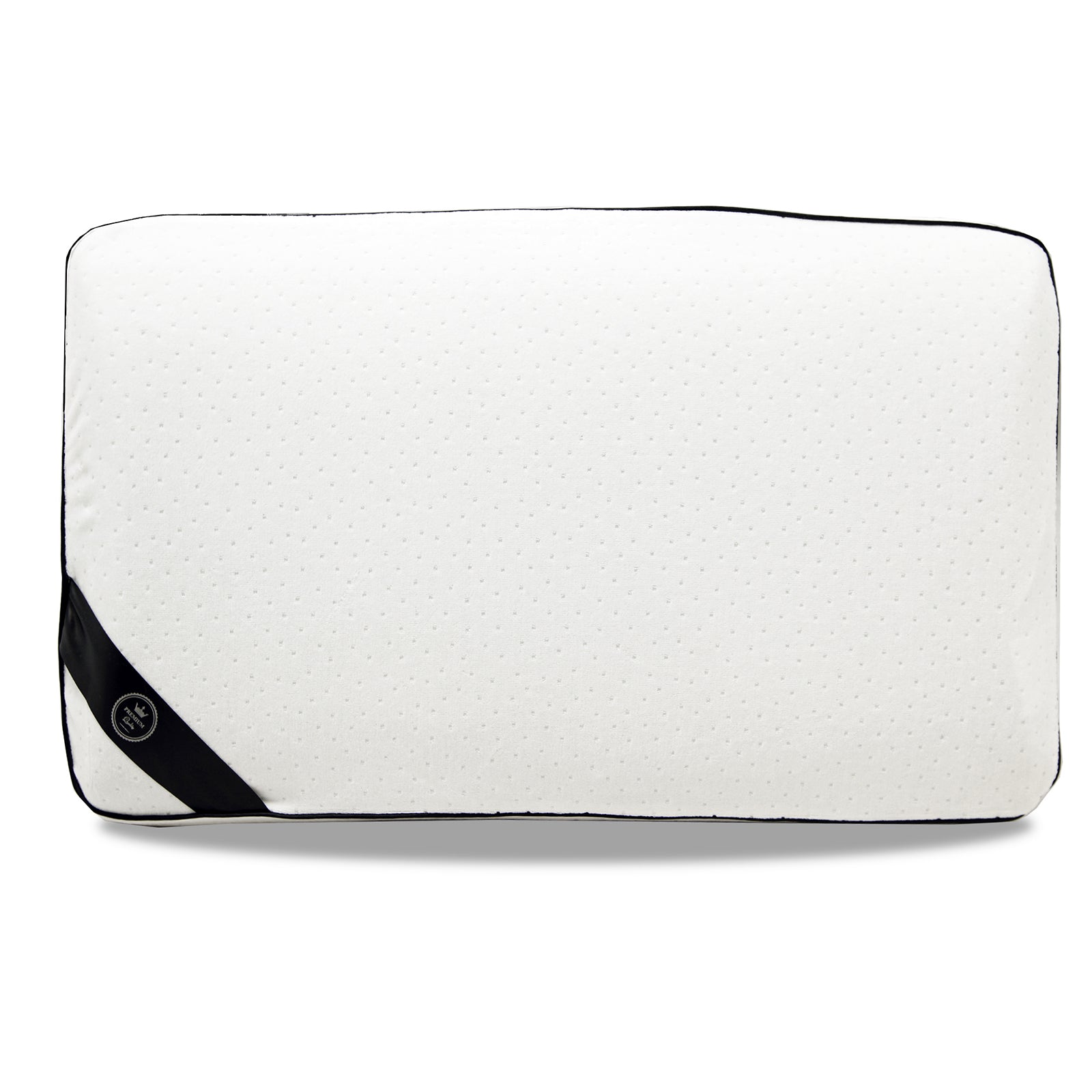 Memory foam pillow, micro-perforated, removable cover - Fantasia Black Collection