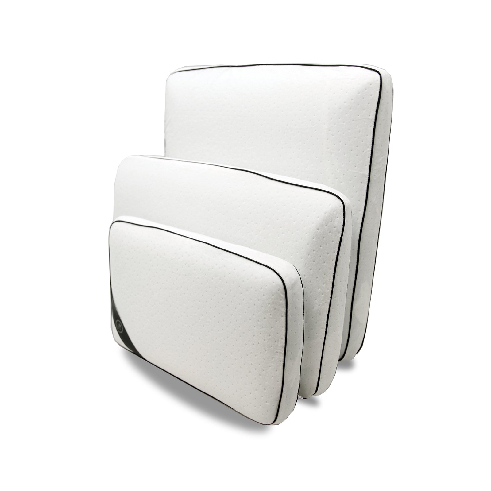 Memory foam pillow, micro-perforated, removable cover - Fantasia Black Collection