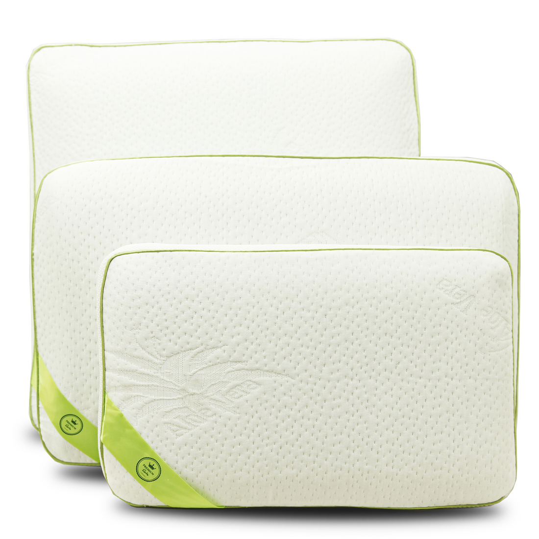 Fantasia Green Kissen: Mikroperforierter Memory-Schaum - Abnehmbarer Bezug