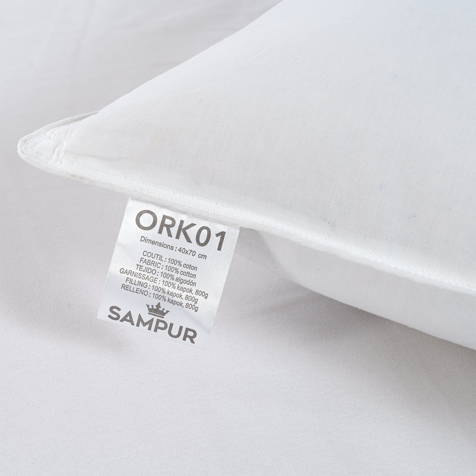 Oreiller kapok 100% naturel, ergonomique, organique - Collection Kapok