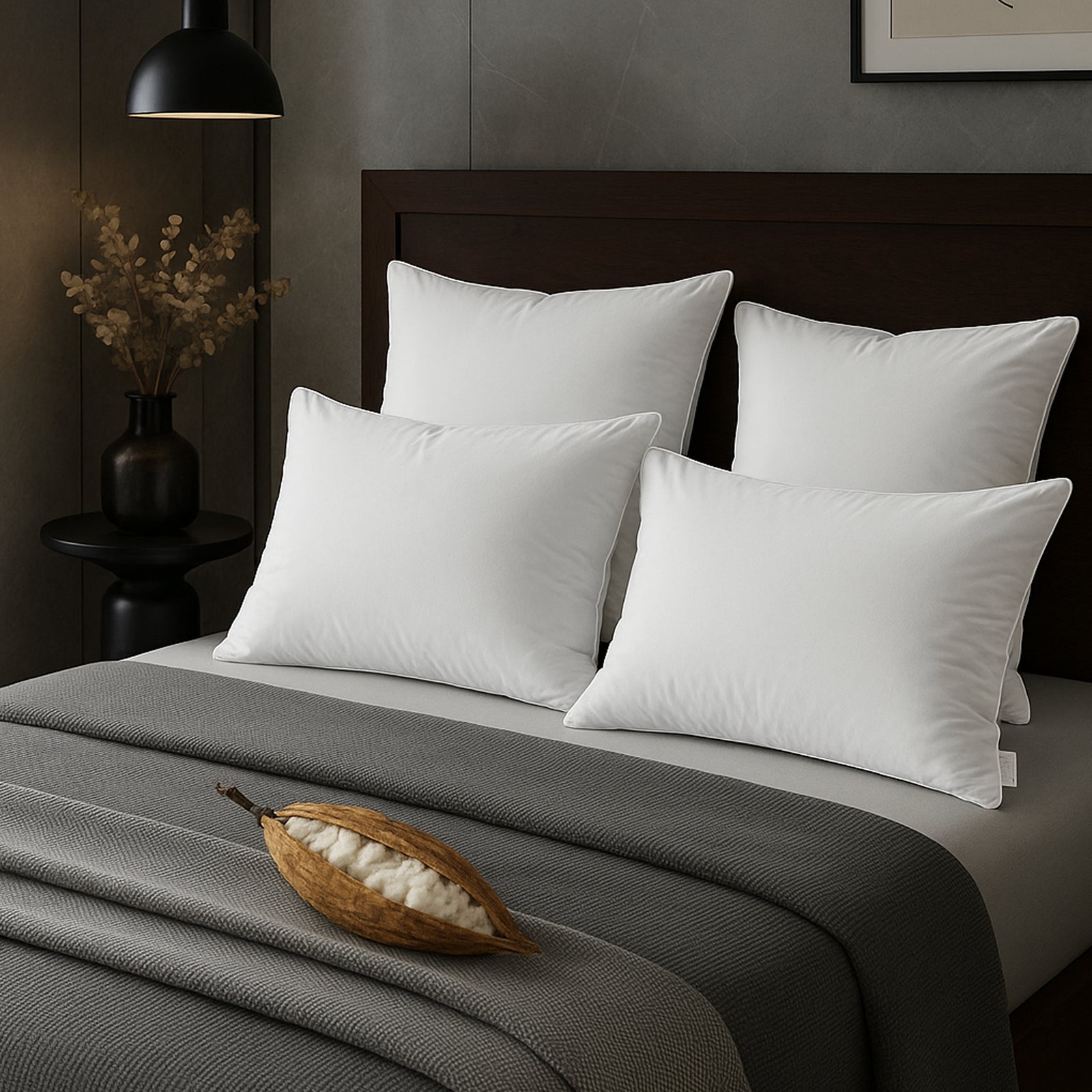 Fantasia Blue Kissen: Mikroperforierter Memory-Schaum - Abnehmbarer Bezug