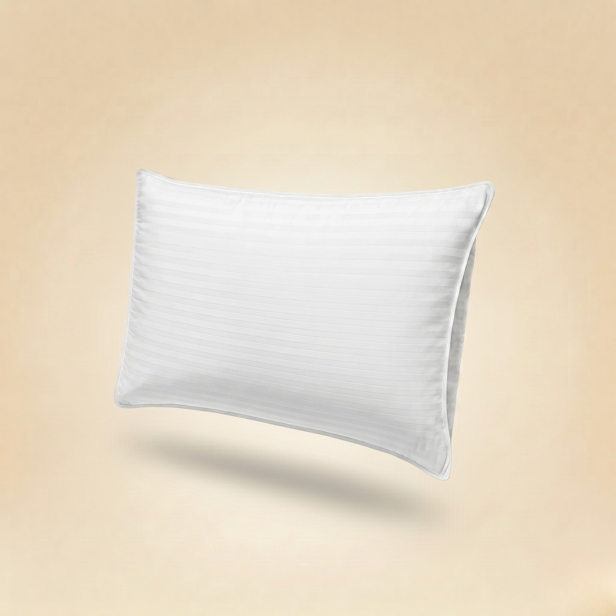 Duck feather and down pillow, striated jacquard, balanced comfort - Duvet Collection