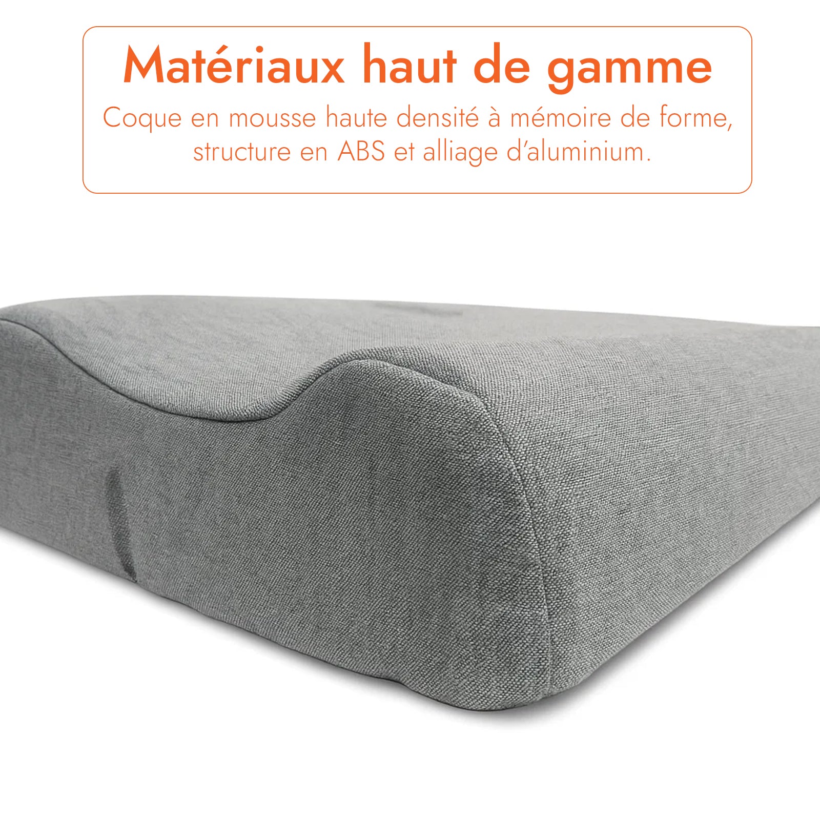 Oreiller de massage cervical à mémoire de forme - Collection Bien-Être
