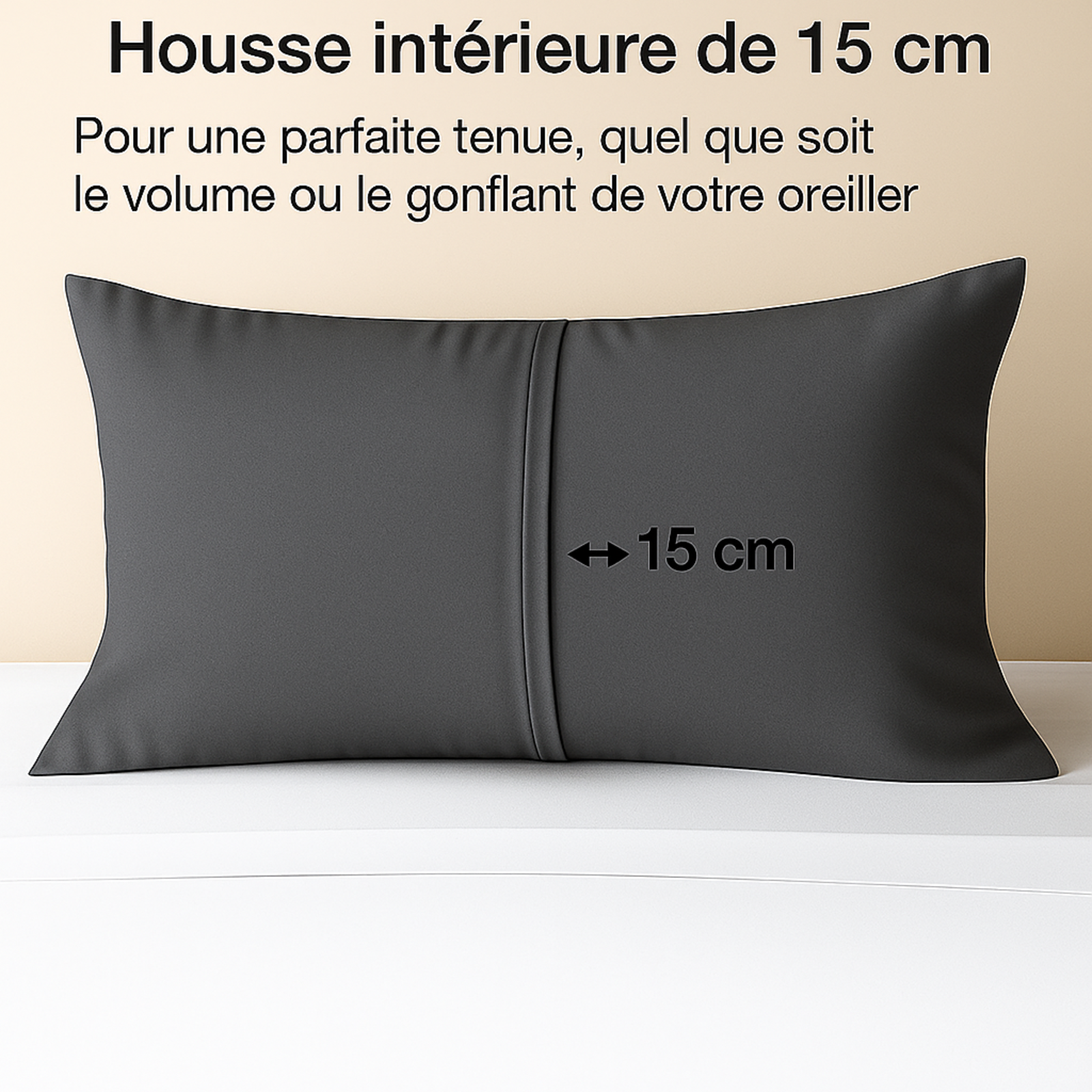 Parure unie douce et respirante : Gris ardoise