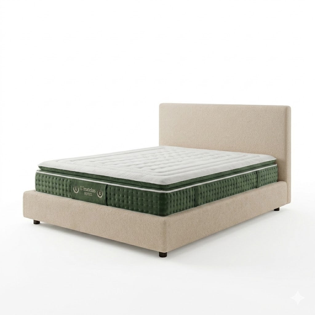 Ensemble literie complet avec lit coffre et matelas d&