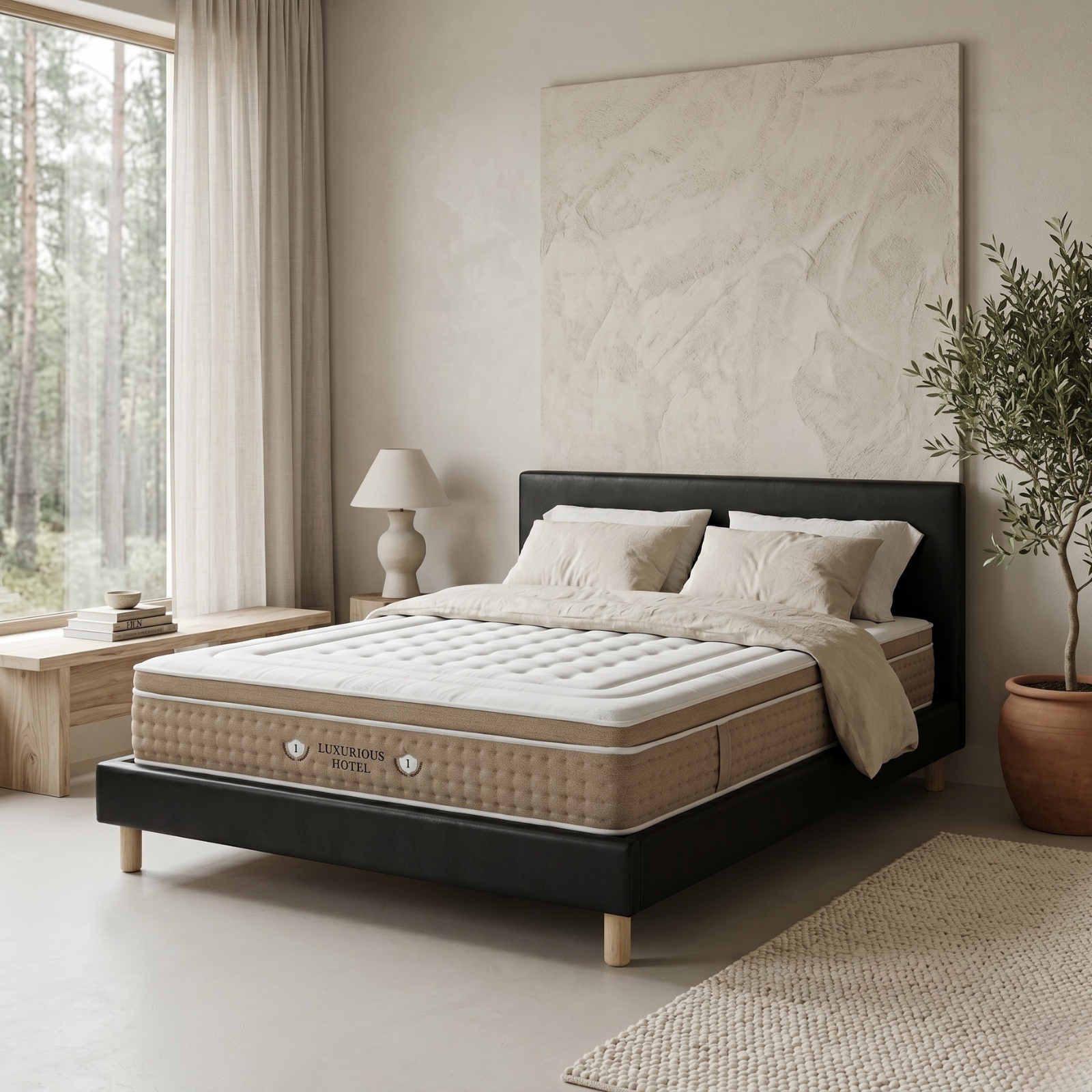 Back-to-School Pack: Bed base + Mattress + Duvet + Pillow